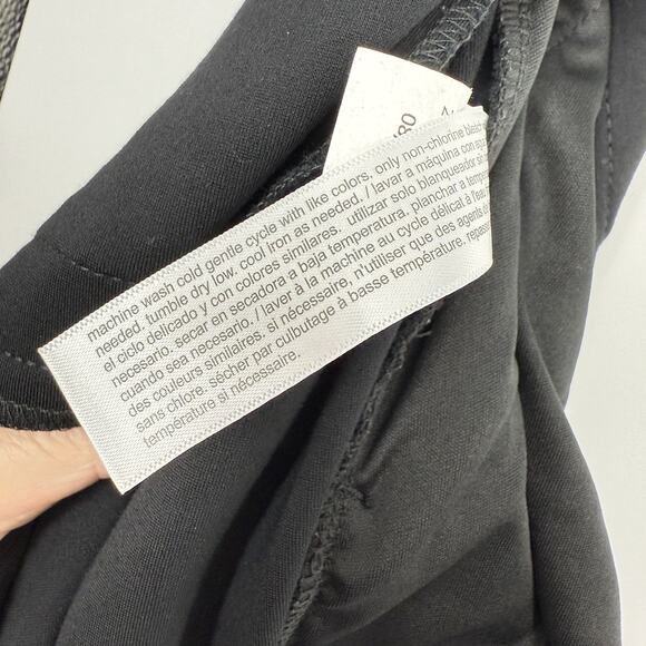 Eloquii Womens Plus size 28 Wide Led Dress Pants Ponte Stretch Black - Picture 9 of 11